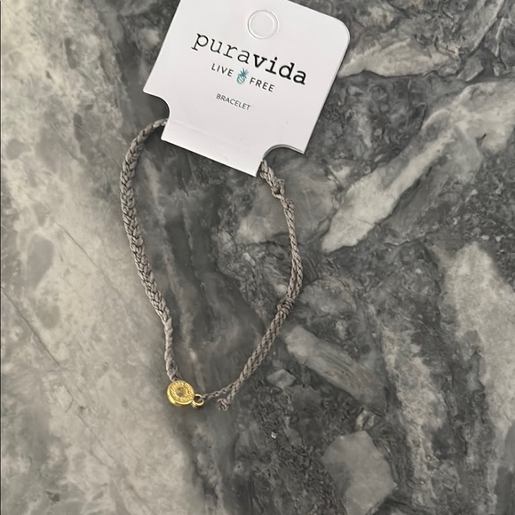 Pura Vida Jewelry - Pura Vida Braided Bracelet in Gray and Gold